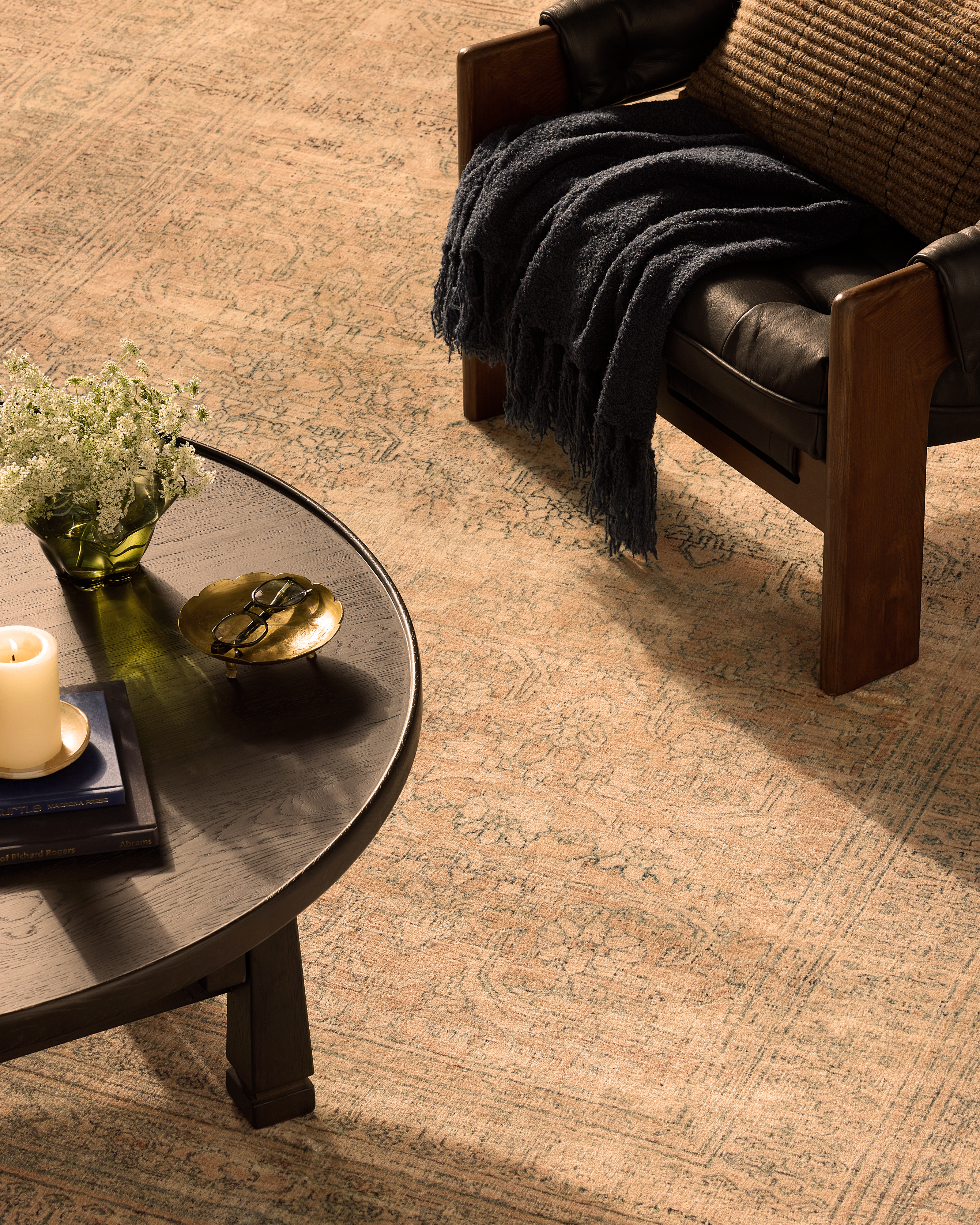 カンミン ポラロイド Warm_Light_Ginnia_Printed_Rug_