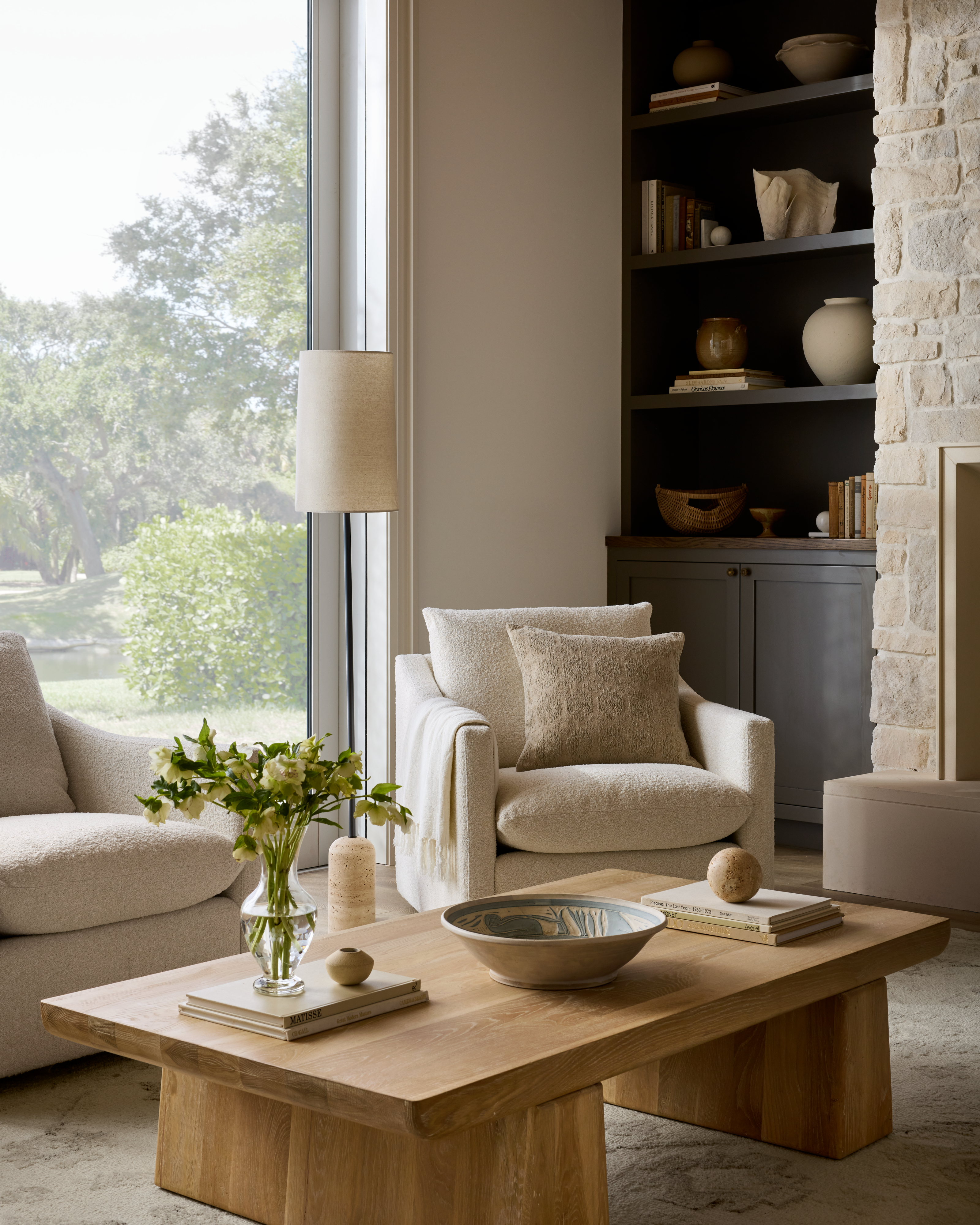 Lito Travertine Floor Lamp | Joon Loloi